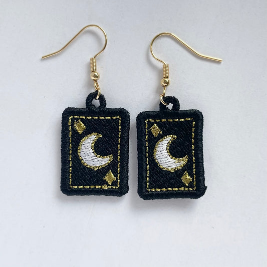 Moon Card Earrings