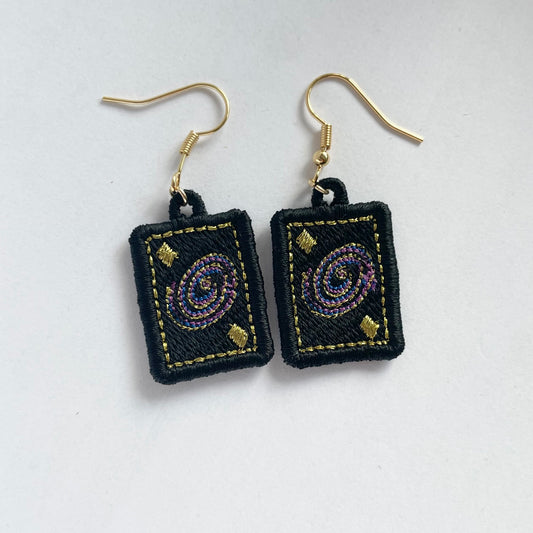 Galaxy Card Earrings