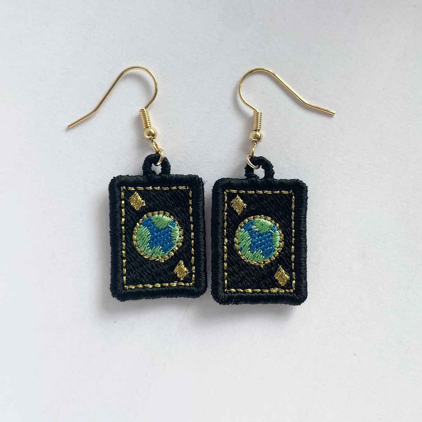 Earth Card Earrings