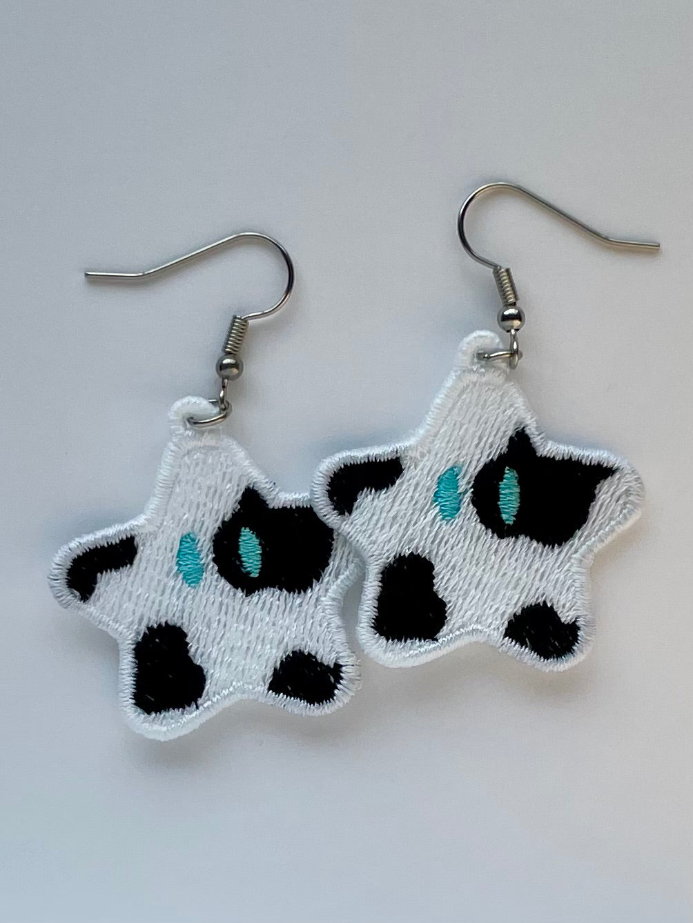 Cow Print Star Freestanding Earring Charm