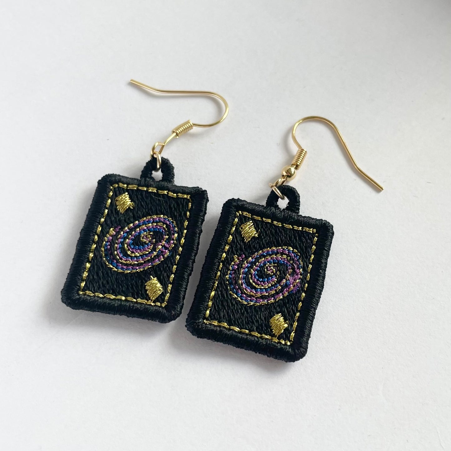 Galaxy Card Earrings