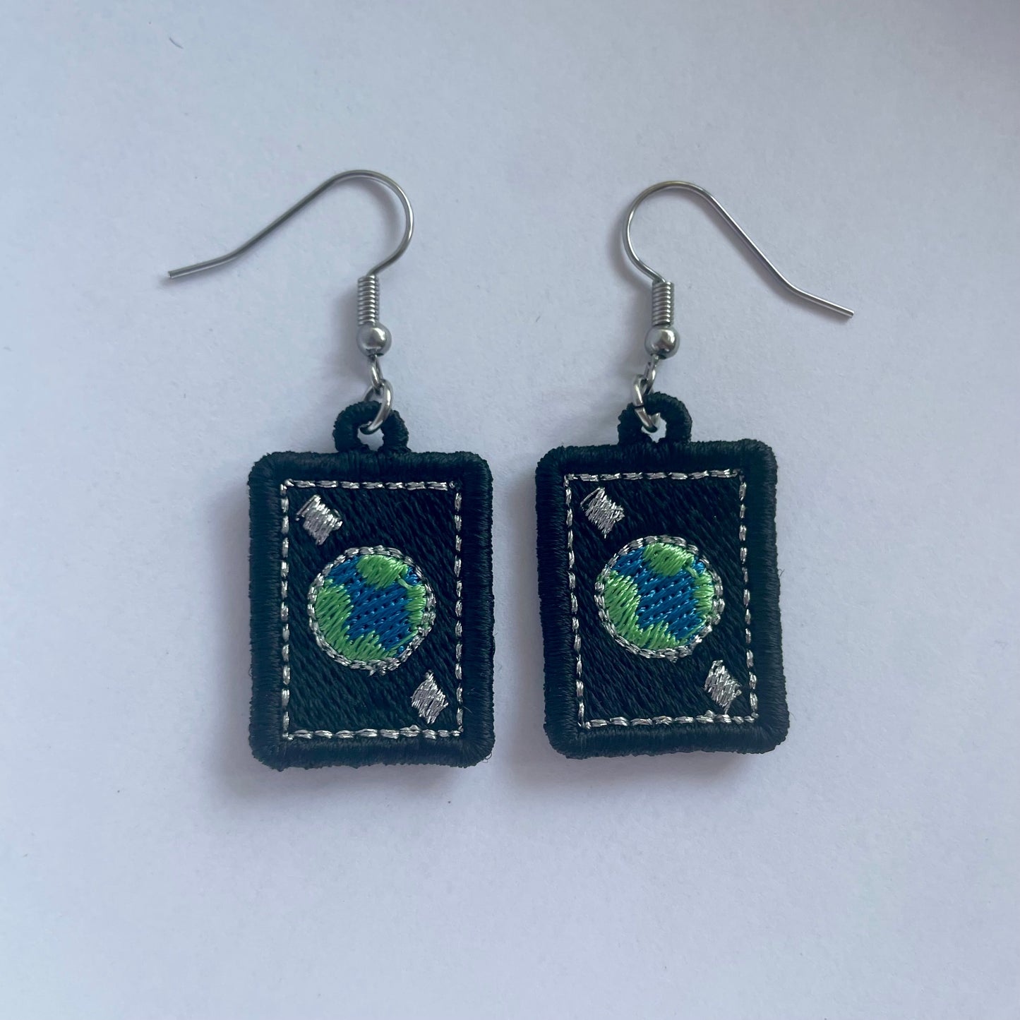 Earth Card Earrings