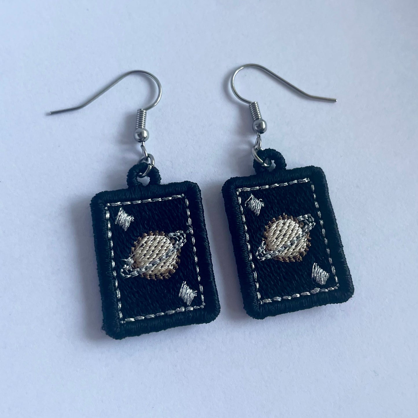 Saturn Card Earrings