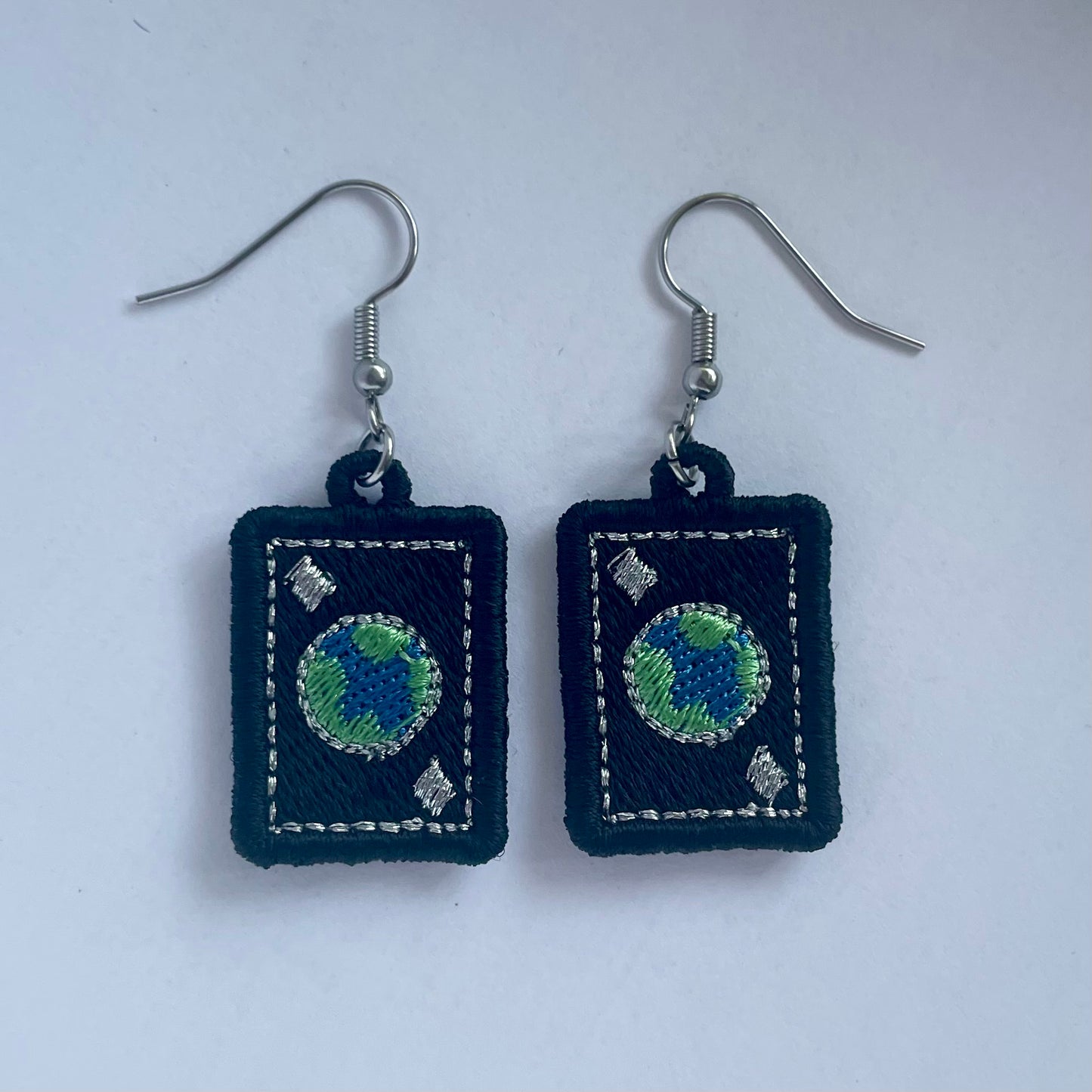 Earth Card Earrings