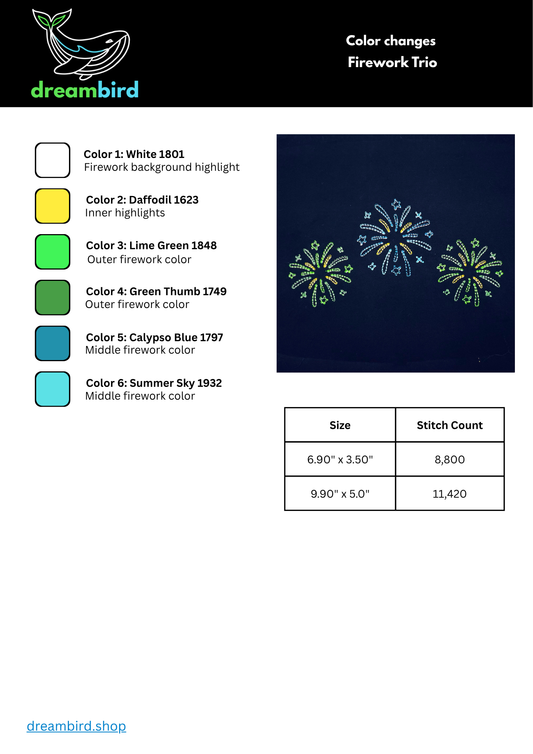 Firework Trio