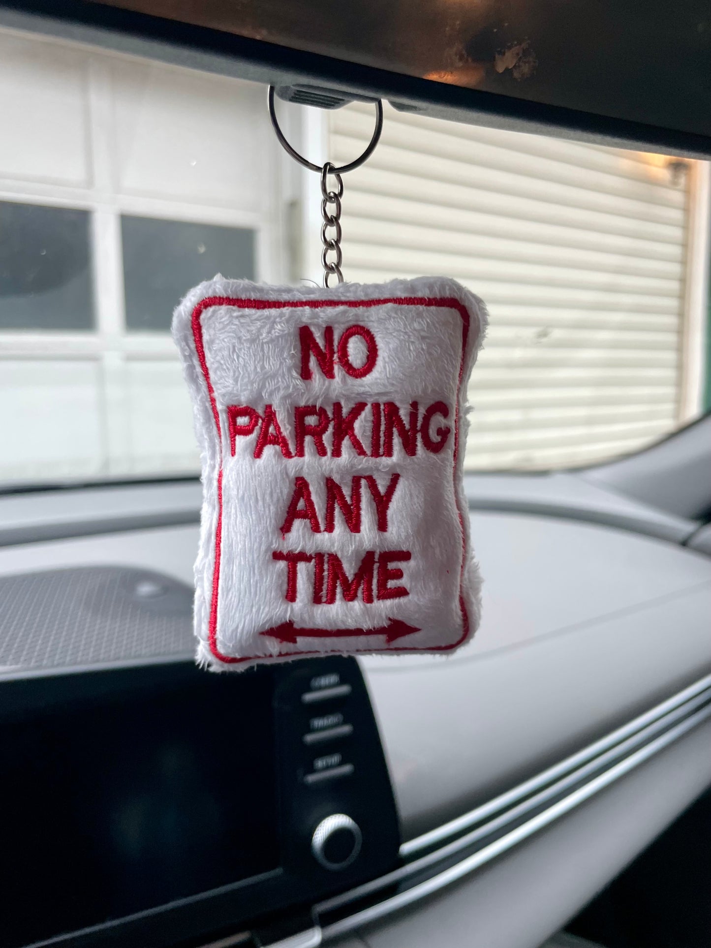 No Parking Sign - Plush Keychain