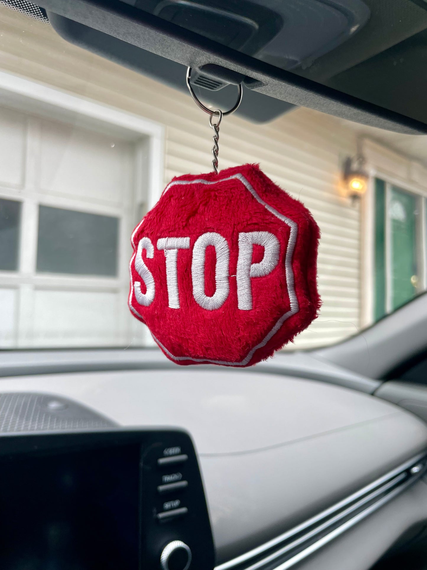 Stop Sign - Plush Keychain