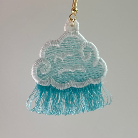 Fringe Raincloud Freestanding Lace Charm
