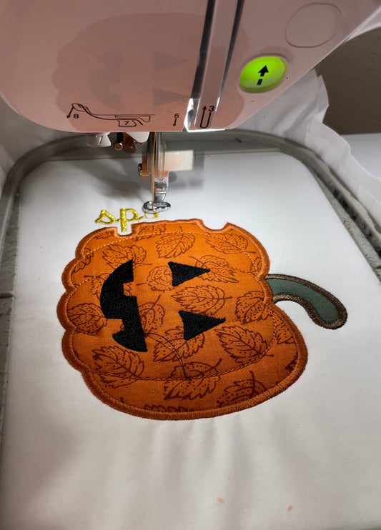 Jack o Lantern Knockout Applique