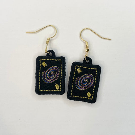 Galaxy Card Earrings