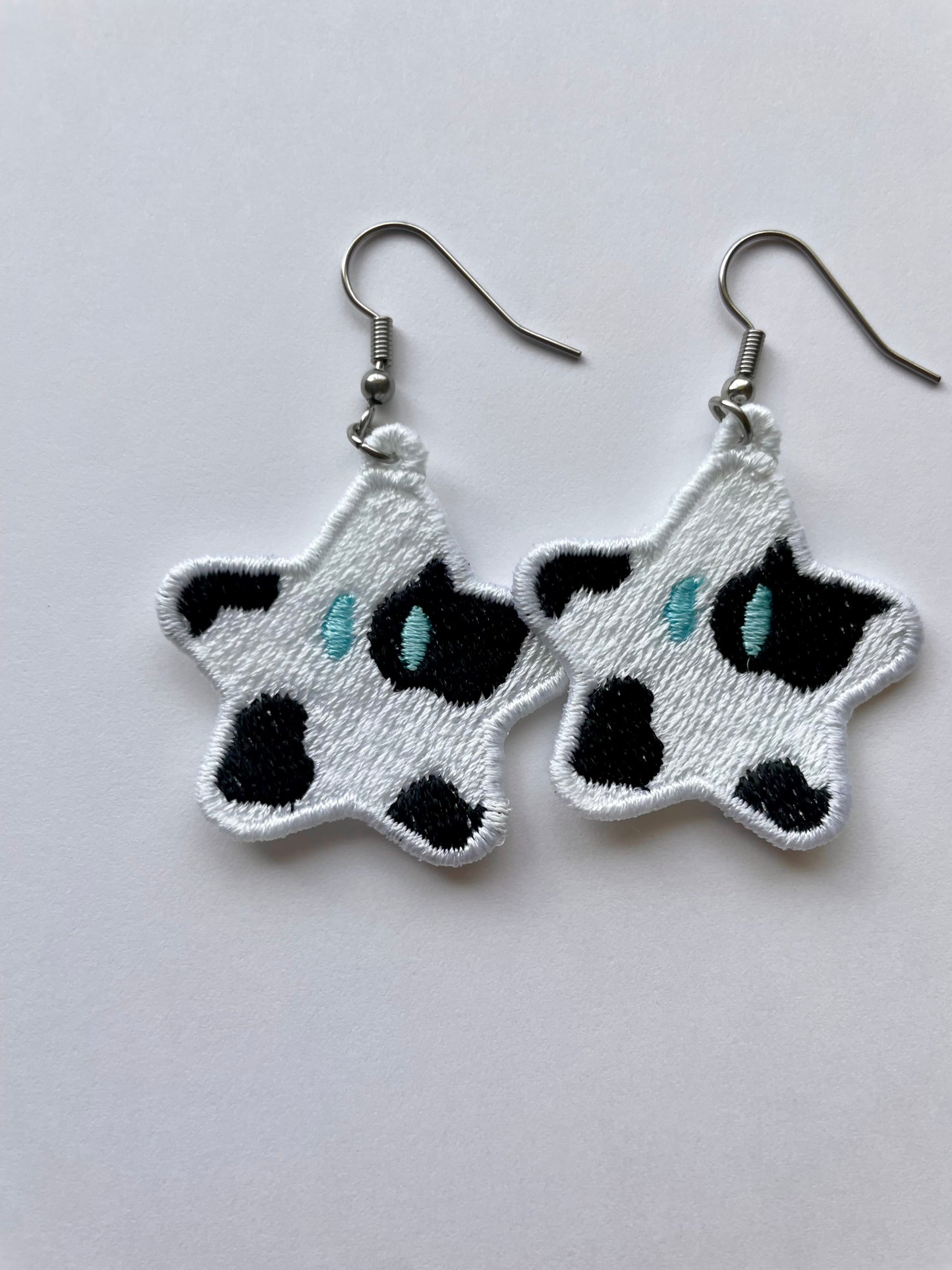 Cow Print Star Freestanding Earring Charm