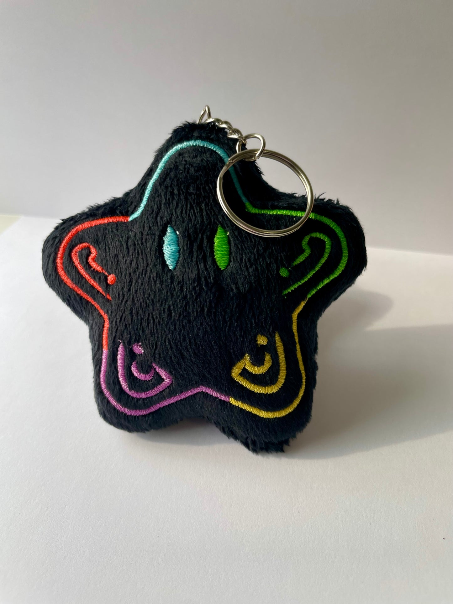 Glitch Star Plush Keychain
