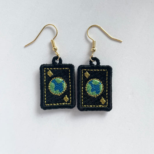 Earth Card Earrings