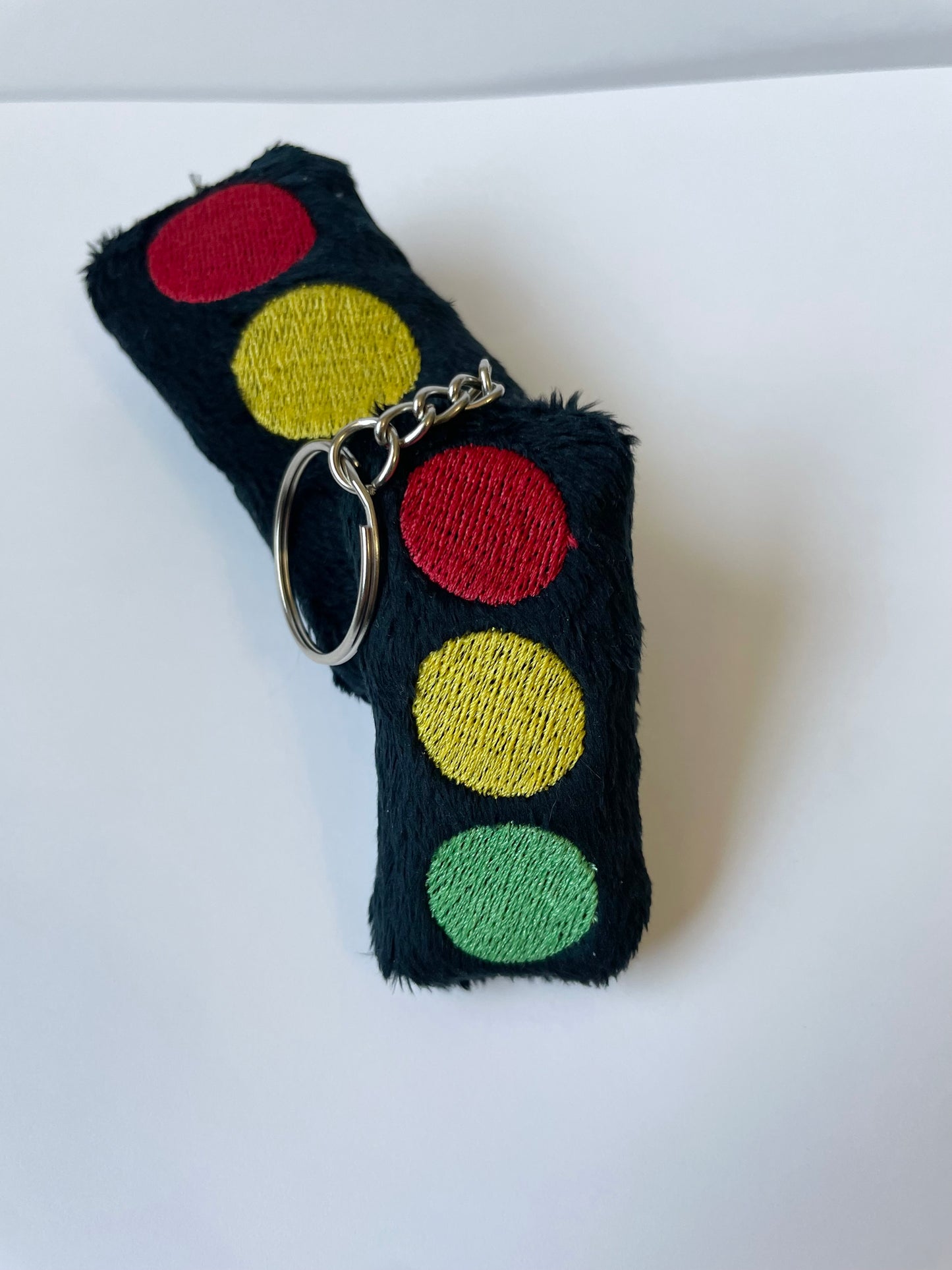 Traffic Signal - Plush Keychain