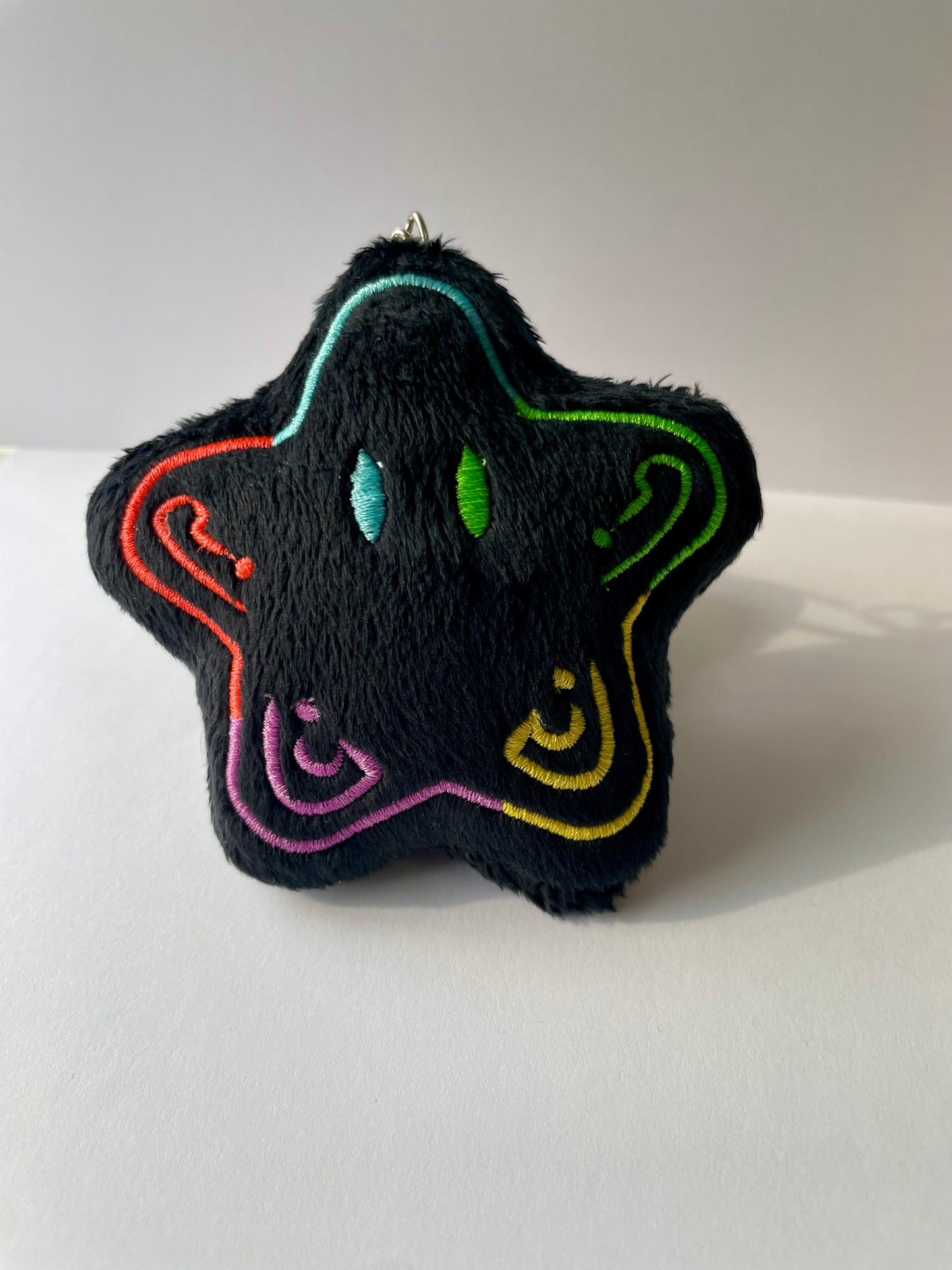 Glitch Star Plush Keychain