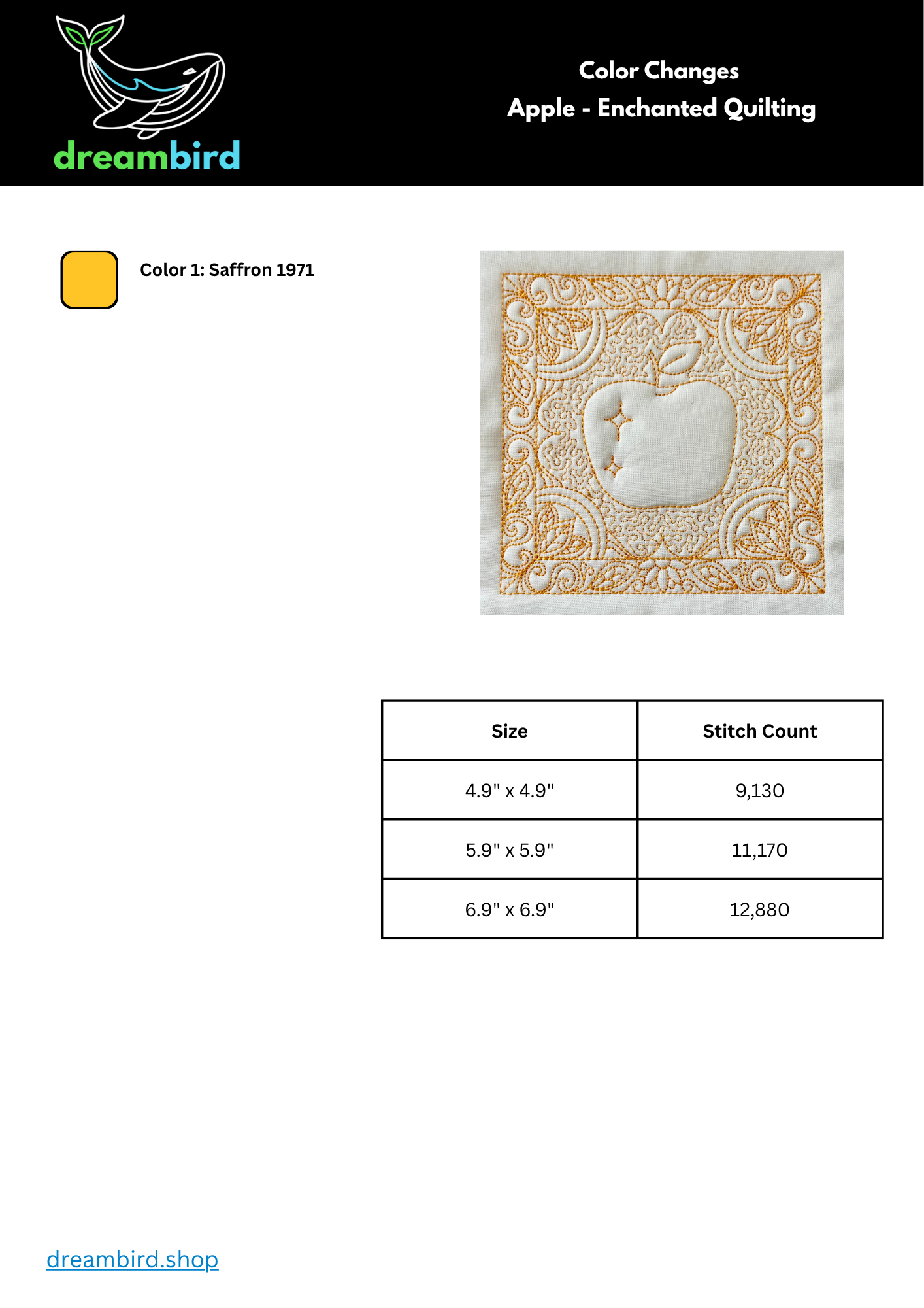 Apple - Enchanted Quilting
