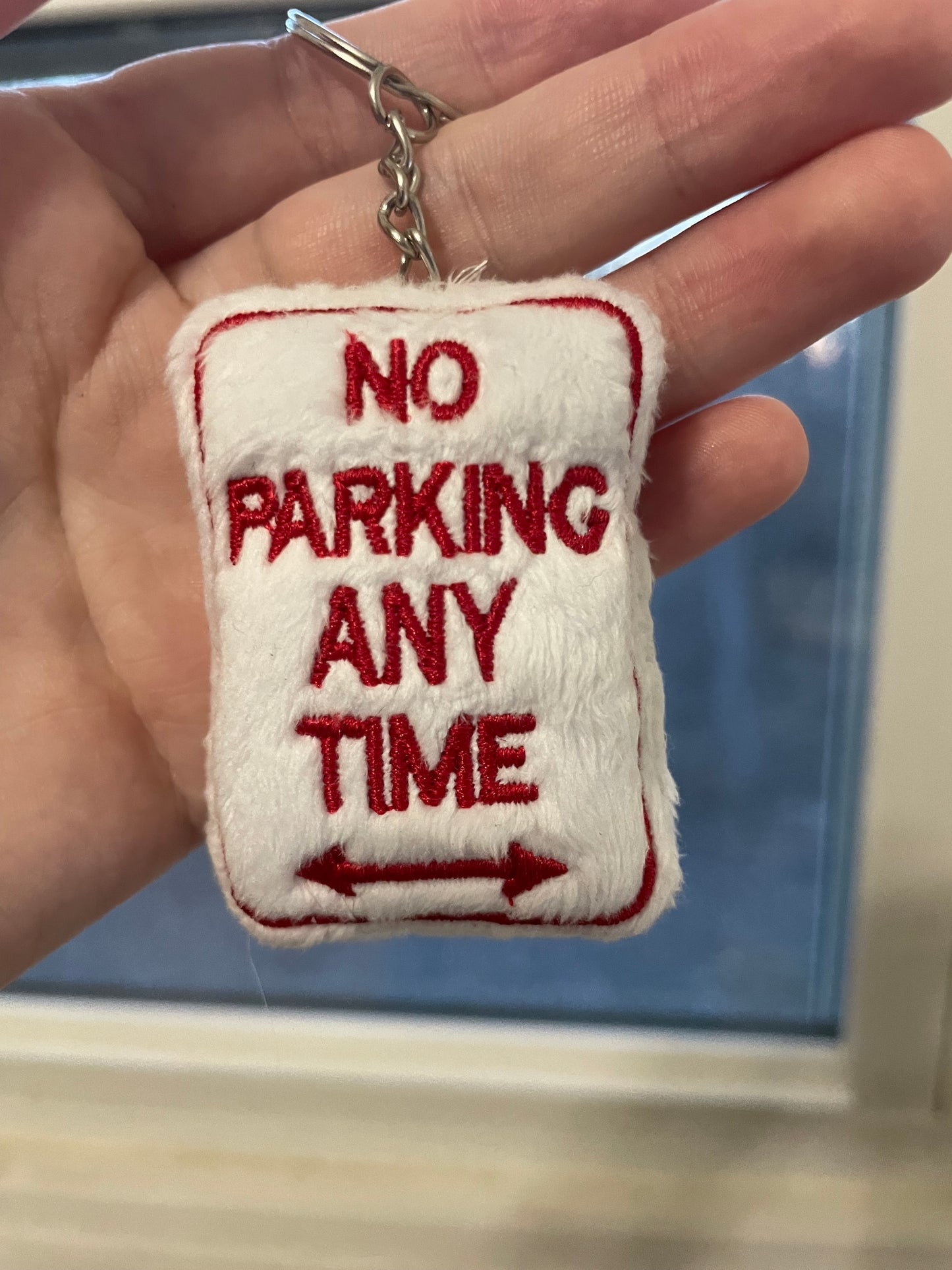 No Parking Sign - Plush Keychain