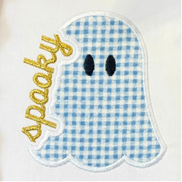 Spooky Ghost Knockout Applique