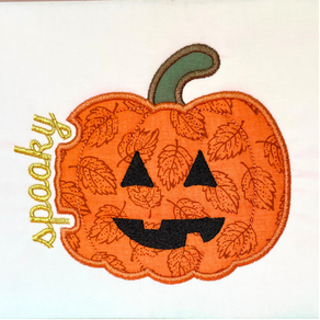 Jack o Lantern Knockout Applique