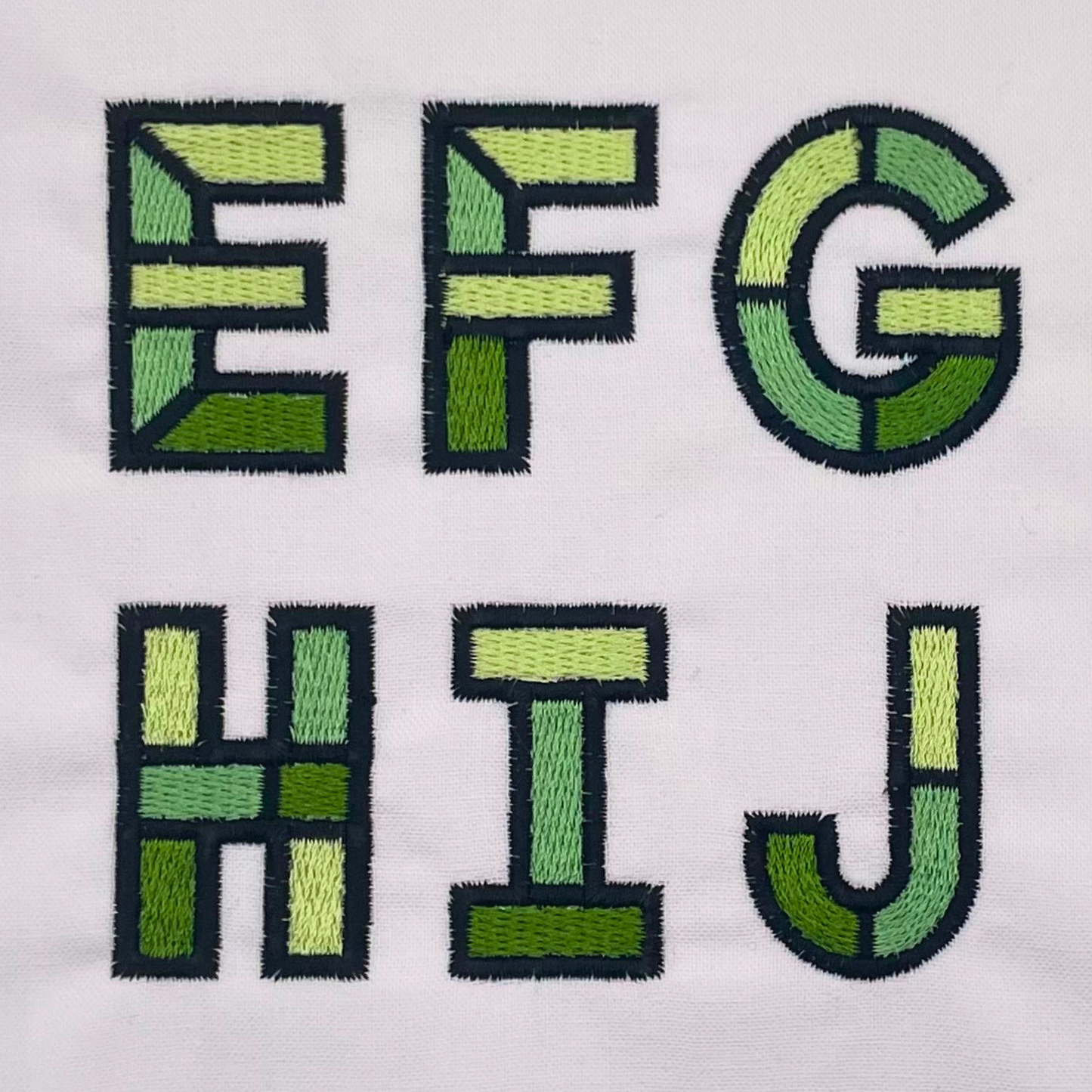 Stained Glass Font (1" - 3.5")