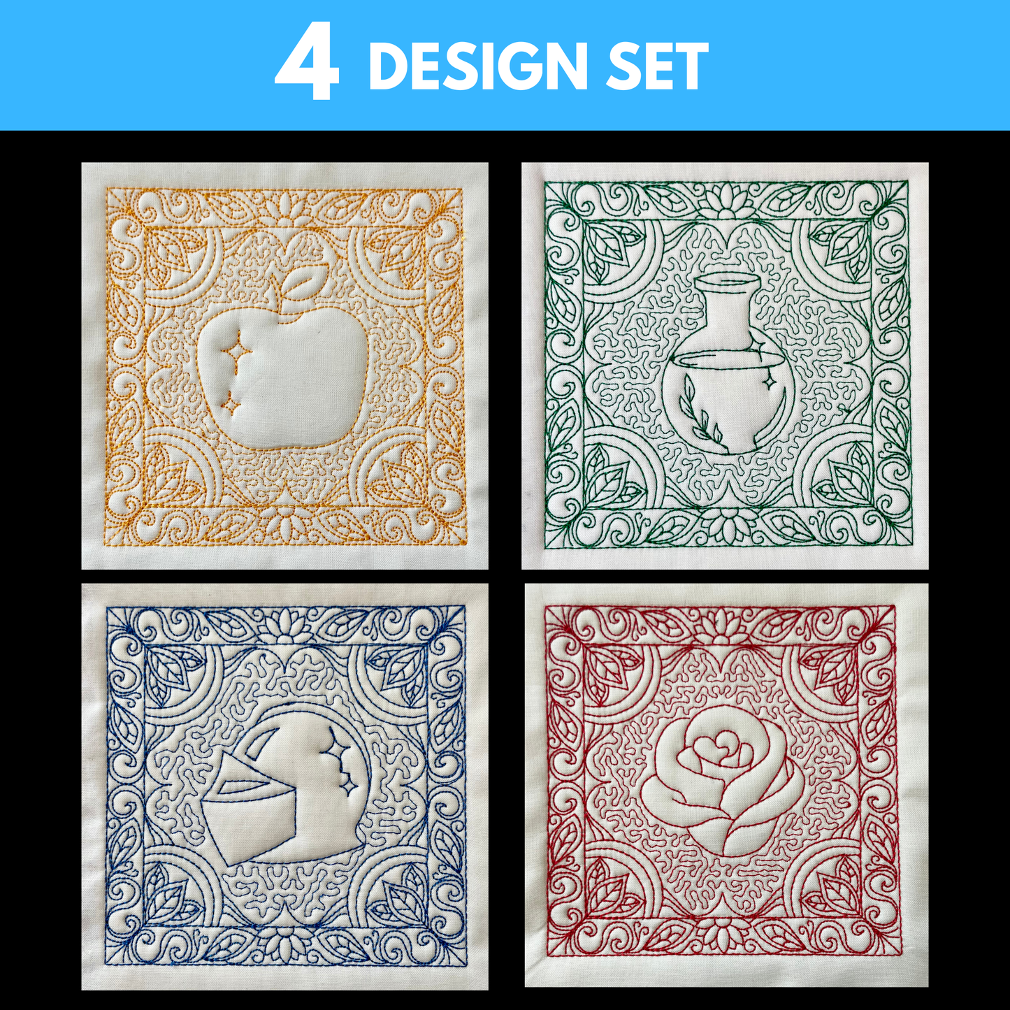 Enchanted Quilting (Set of Four)