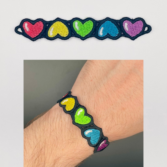 Heart Bracelet Freestanding Lace