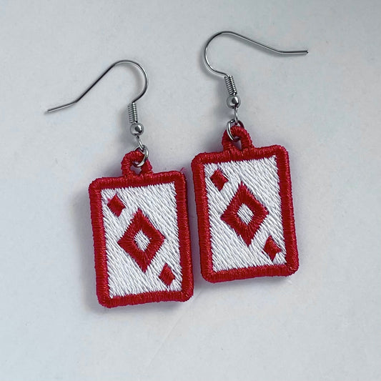 Diamond Playing Card Freestanding Charm