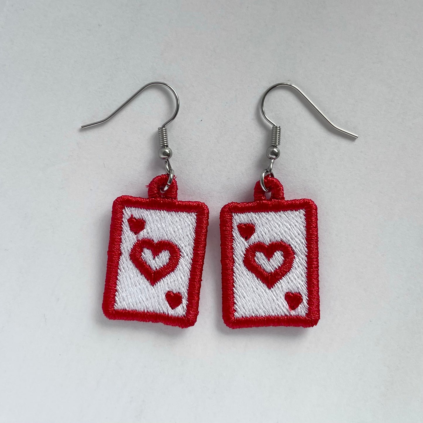 Heart Playing Card Freestanding Charm