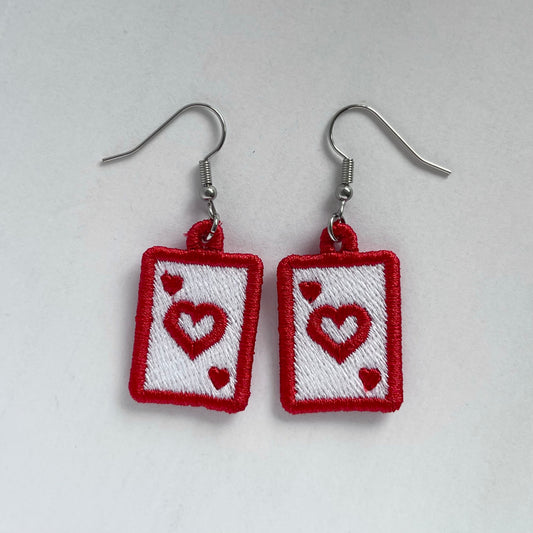 Heart Playing Card Freestanding Charm