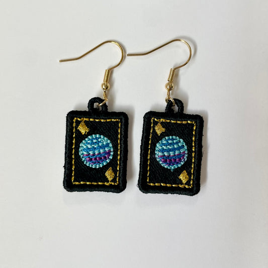 Neptune Card Freestanding Earring Charm