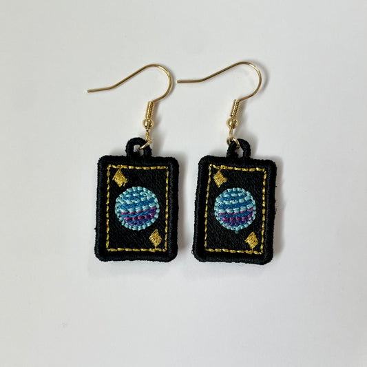 Neptune Card Freestanding Earring Charm