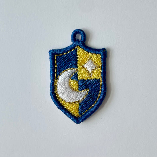 Moon Medieval Shield - Freestanding Charm
