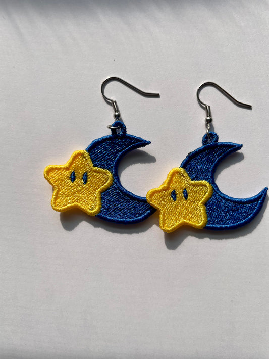 Star and Moon Freestanding Earring Charm