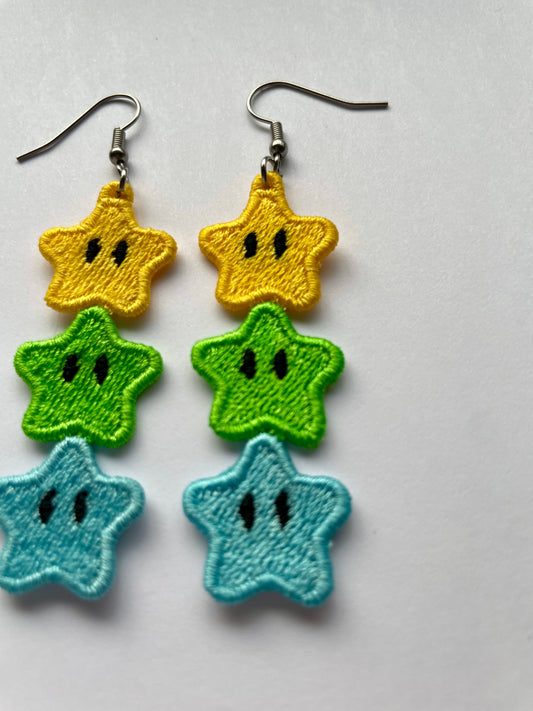 Star Trio Freestanding Earring Charm