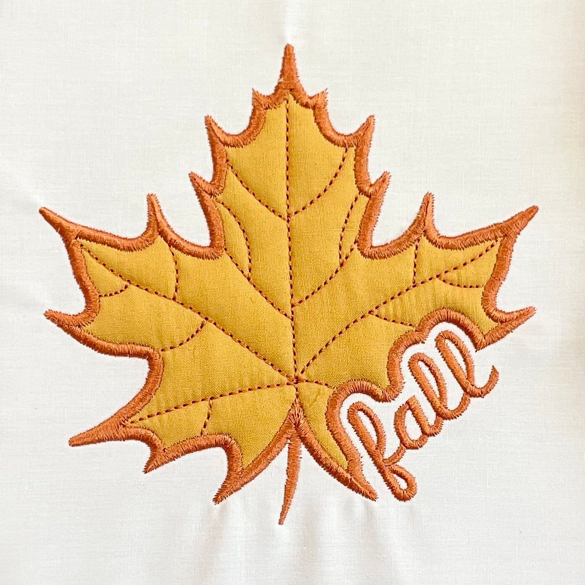 Fall Leaf Knockout Applique