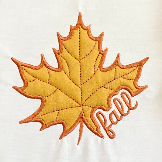 Fall Leaf Knockout Applique