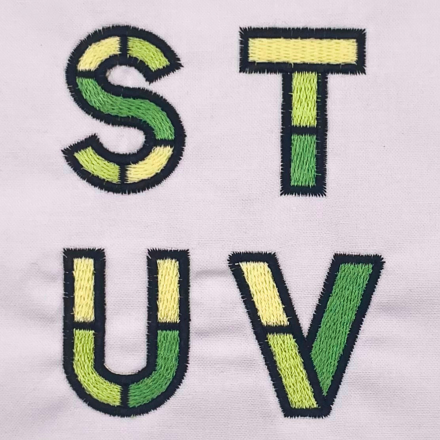 Stained Glass Font (1" - 3.5")