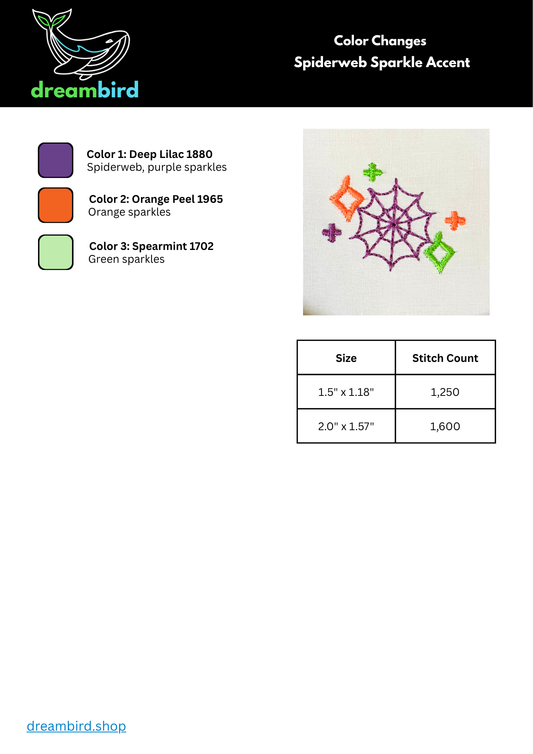 Spiderweb Sparkle Mini Accent