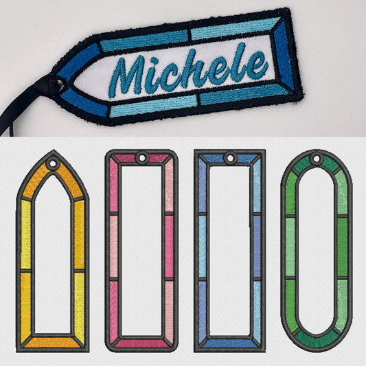 Stained Glass Bookmarks - Four Styles