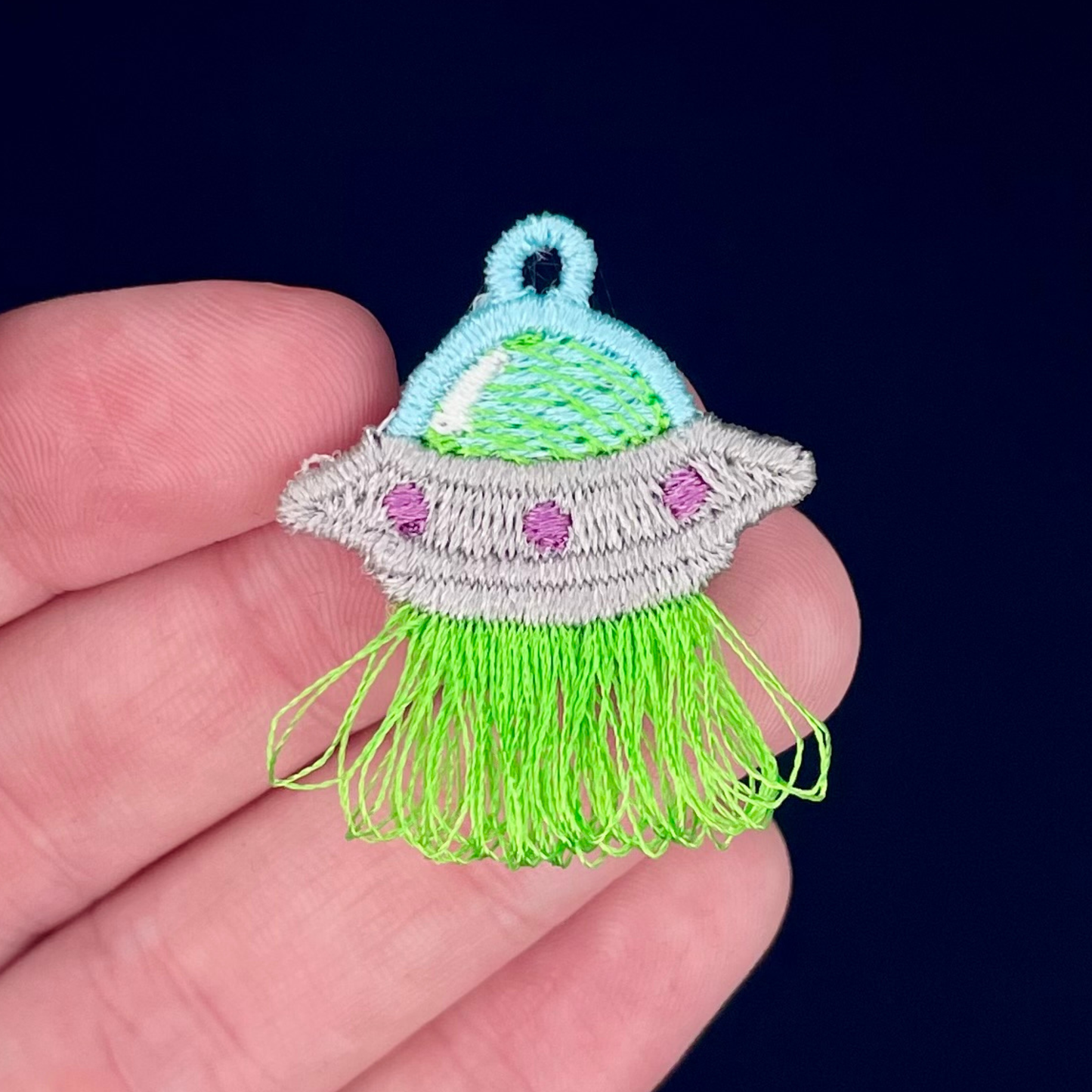Fringe UFO Freestanding Lace Charm