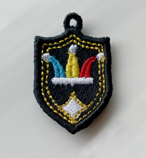 Jester Medieval Shield - Freestanding Charm