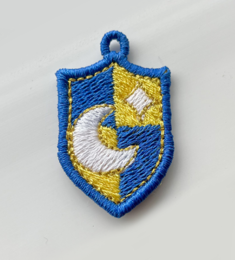 Moon Medieval Shield - Freestanding Charm